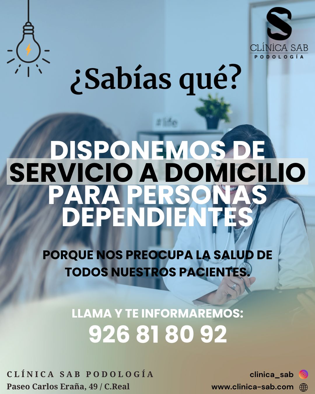 Servicio de podología a domicilio