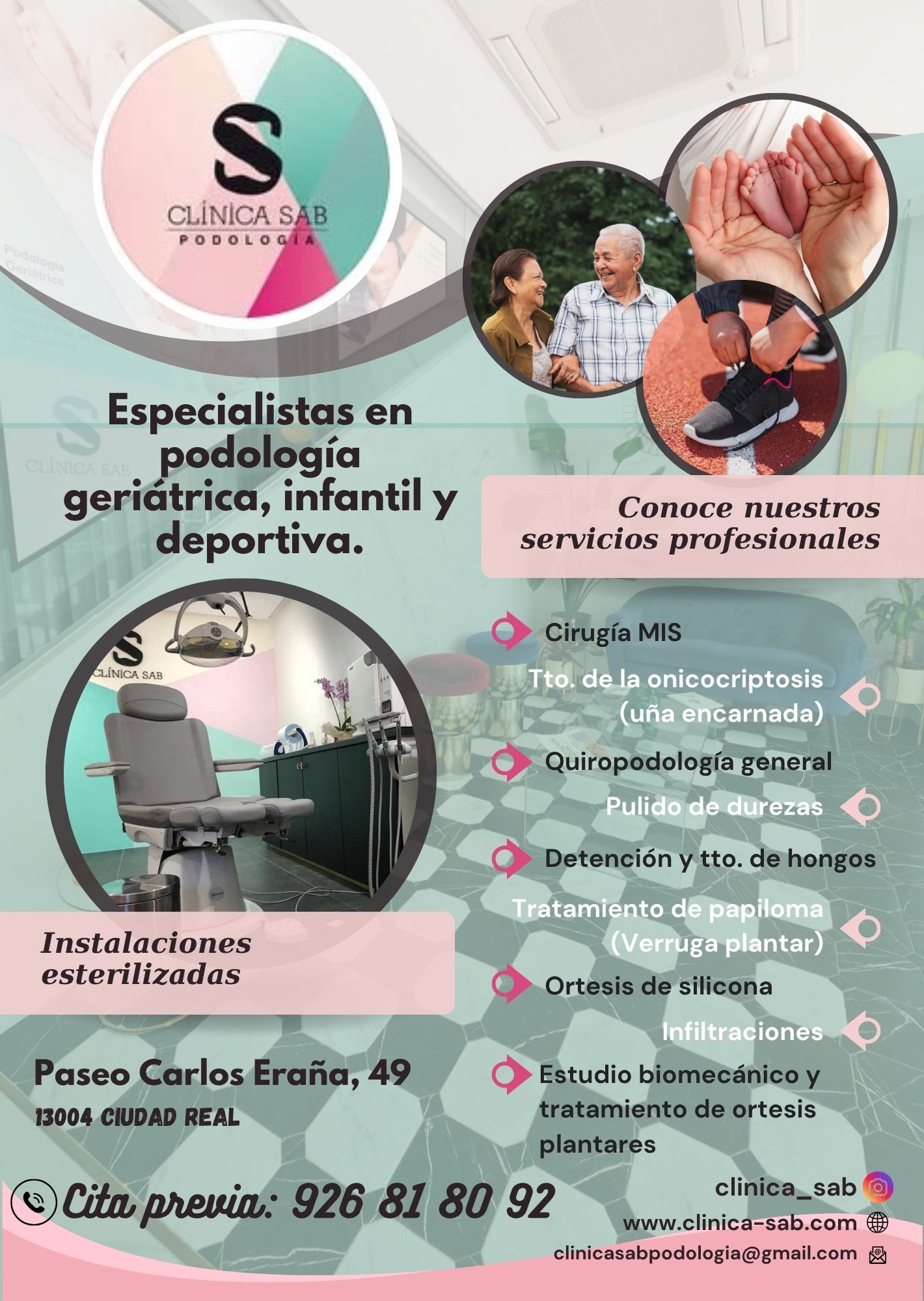 Servicios de podología en Ciudad Real